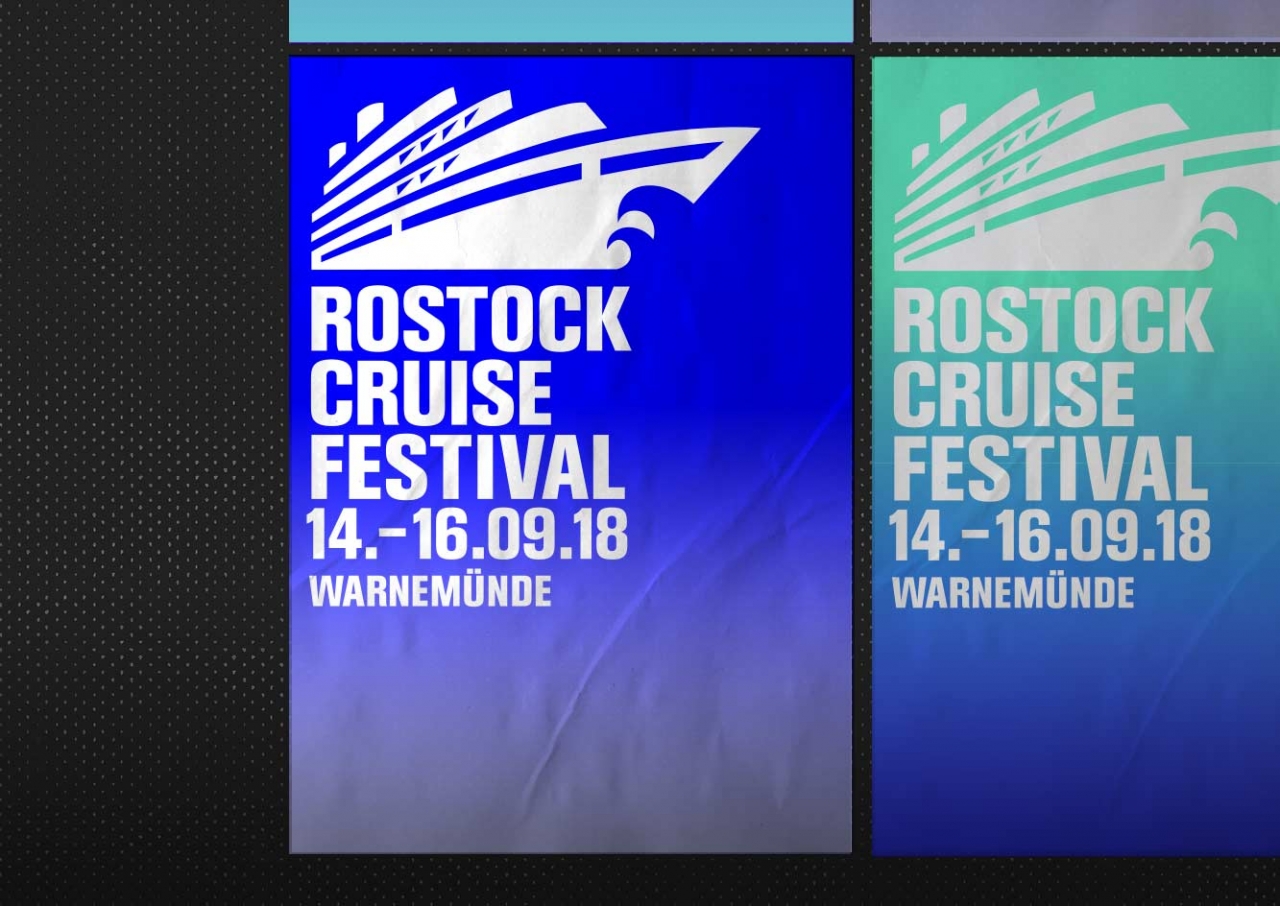 Svenja Limke <strong>Rostock Cruise Festival 2018</strong></br>Coporate Identity/Logo, Visual Concept